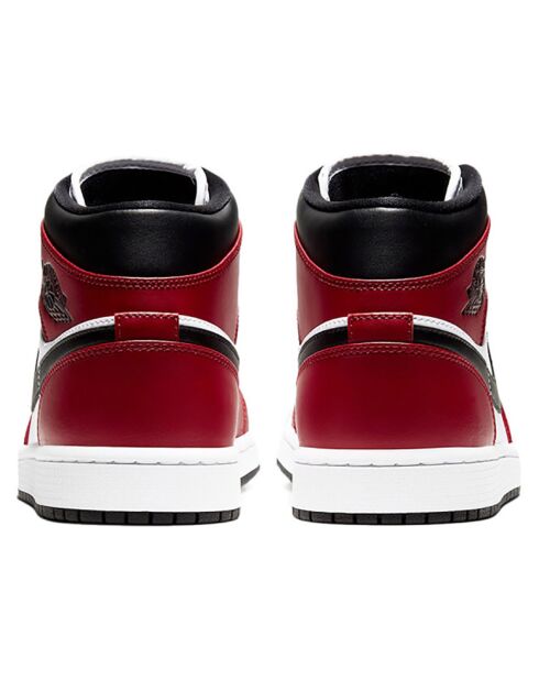 Baskets Jordan 1 Mid rouge/noir